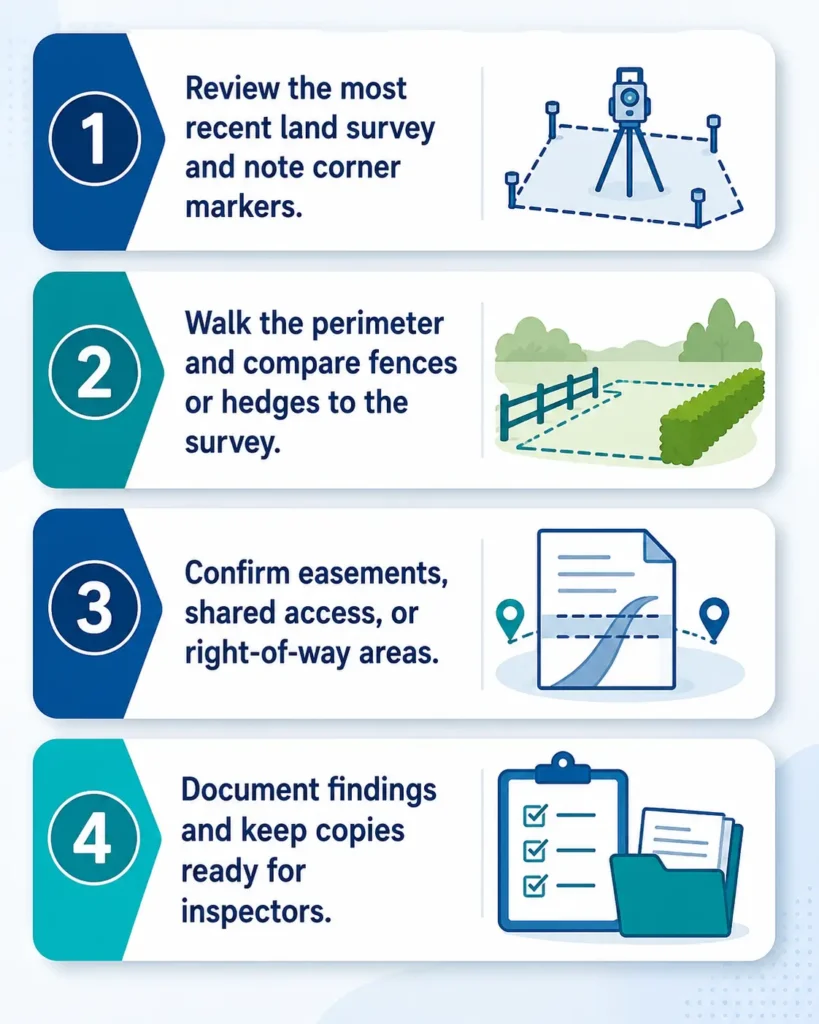 Verifying Property Boundaries